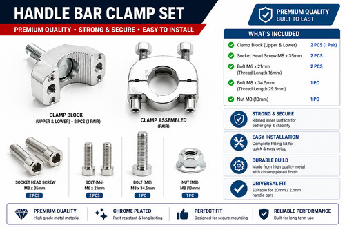 22mm riser mount clamps - 7/8",