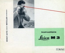 Leica M3 Camera  Instruction Manual
