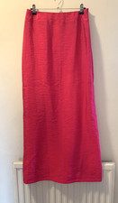 Kaliko Silk Skirt Lightweight Maxi Fuchsia UK 12 EUR 38