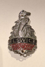 Vintage Elswick Barton-on-Humber England Head Tube Badge Bike Emblem