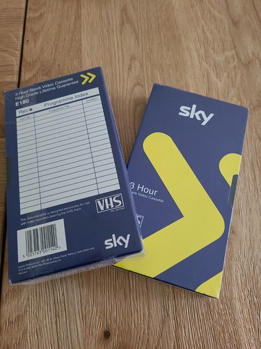 Sky e180 blank hour vhs - sky, 3