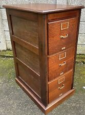 VERY RARE ANTIQUE 3 DRAWER FILING CABINET CHEST  WE DELIVER