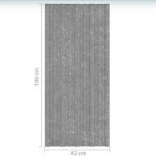 vidaXL Roof Panels 12 pcs Galvanised Steel Silver 100x45cm