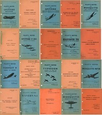 Pilots Notes: NEW PRINTED MANUALS-25 historic RAF aircraft types/ UP TO 20% OFF!