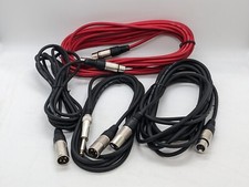 Stagg XLR 1/4" TS male female audio cable sound mic guitar jack lead 3m 6m 15m