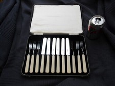 Vintage Waring & Gillow Boxed Set of Pastry Knives & Forks