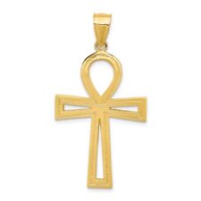 14k Yellow Gold Ankh Cross