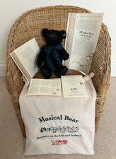 Steiff The Black Watch Musical Bear Retired Limited Edition 
