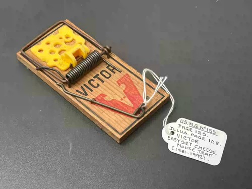 Vintage mouse trap - mouse, victor