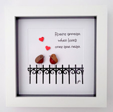 Handmade Pebble Art Robins