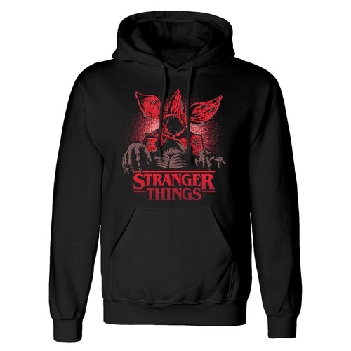 Stranger things black hoodie - black,