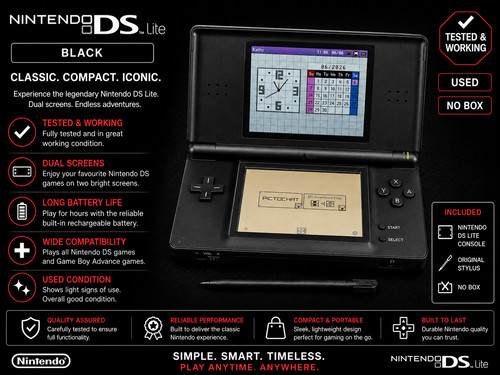Nintendo lite black console - lite,