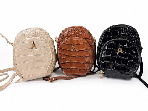 Mini croc embossed crossbody - croc,