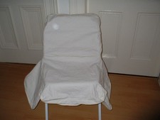 IKEA CREAM THICK COTTON CHAIR