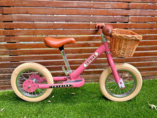 Trybike pink 1 balance - pink, 2-in-1