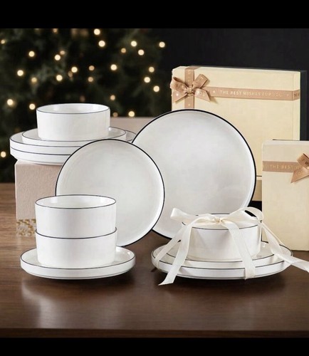 Dinner plate set 12pcs - dinner,