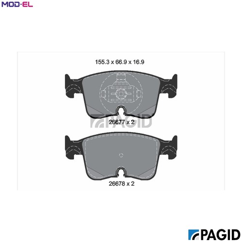 Brake pad set disc - disc,