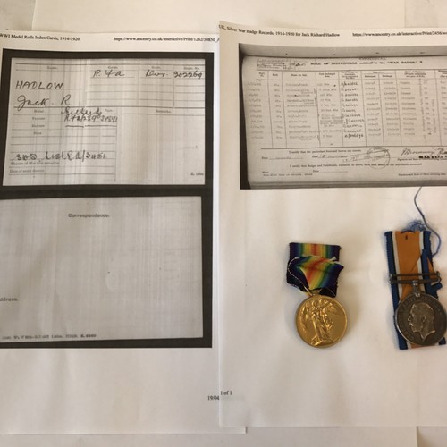 Ww1 pair war victory medal - war, &