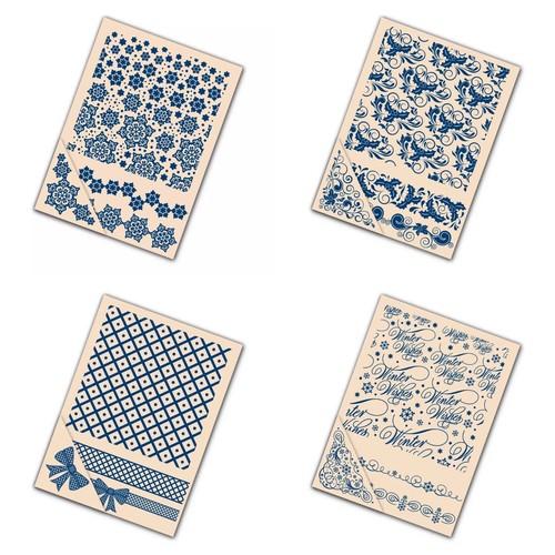 Tattered lace embossing - tattered,