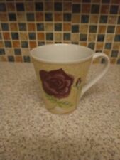 RAMBLING ROSE  Mug BLUE 9CM DIAM X 10CM HIGH FINE PORCELAIN