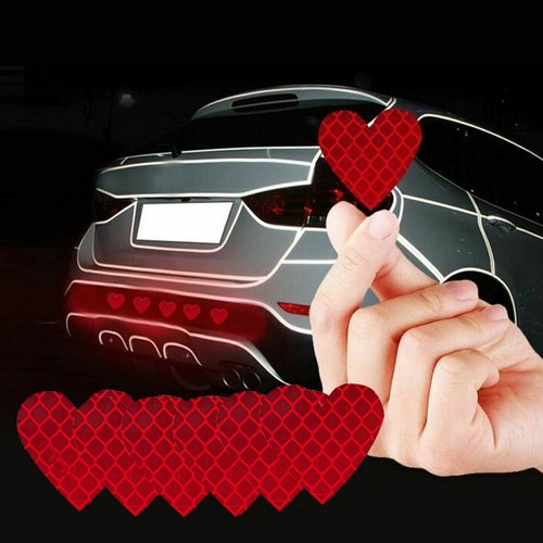 12pcs red reflective - red, sticker