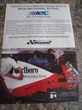 ABAC AIR COMPRESSORS MCLAREN INTERNATIONAL 1995 ADVERT A4 SIZE FILE 32