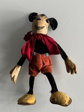 Antique Deans Rag Mickey Mouse Velveteen Doll Soft Toy 1930