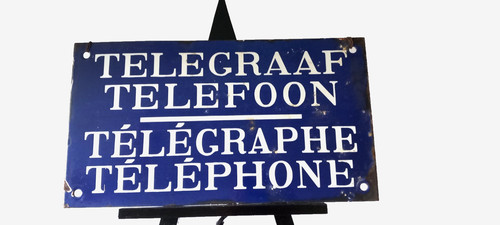 Original vintage enamel public - vintage,