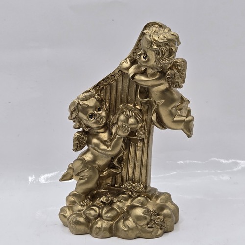 Golden resin angle music - resin,
