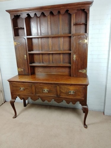 Antique english oak dresser - english,