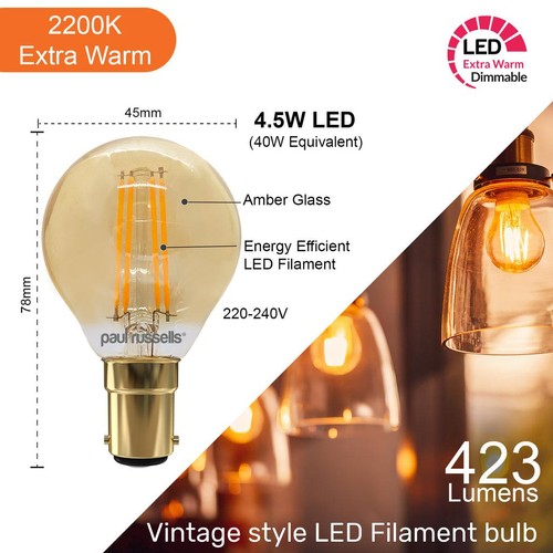 40w 2200k 2700k - 4.5w=40w, led