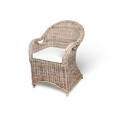 Rattan Armchair with Seat