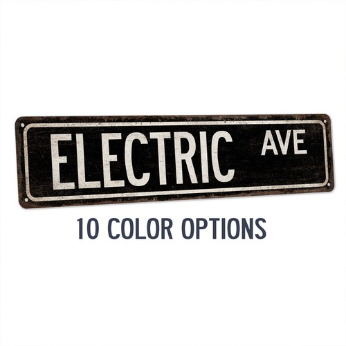Electric street sign - electric,