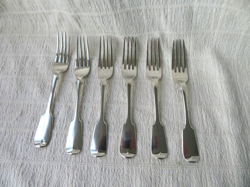 Antique silver set - silver,, 6