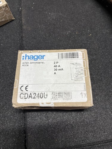 Hager rcd 40a 30ma double - rcd,