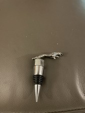 Lead Free Quality Pewter Jaguar Wine Stopper leaping cat