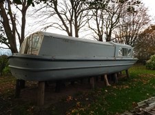 Fiberglass hull Project Wide beam Canal river boat 10m by 4m Empty shell