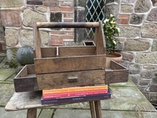 Vintage tool box wooden - tool,