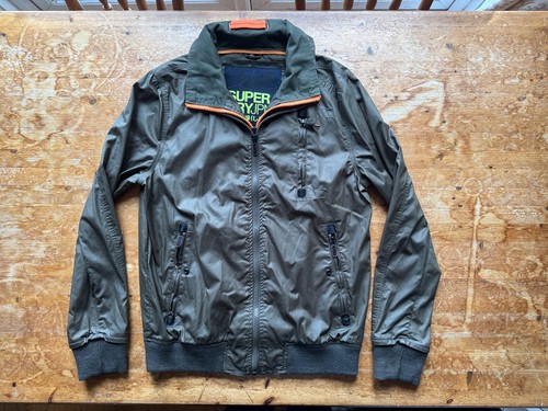 Mens superdry green bomber - green,