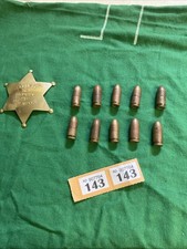 Dummy Shells For Cowboy Holster And Badge Sheriff Shells X10 Bullets