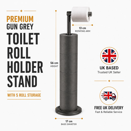 Freestanding toilet roll - toilet,