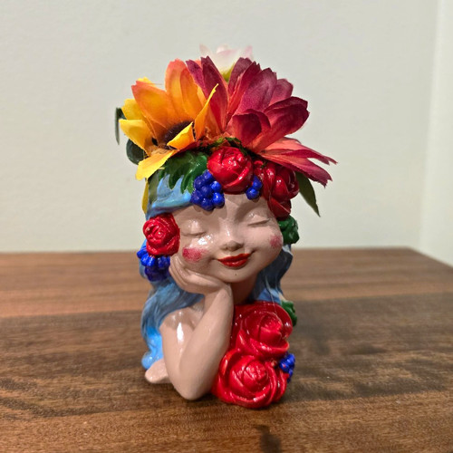 Plaster woman figurine - woman,