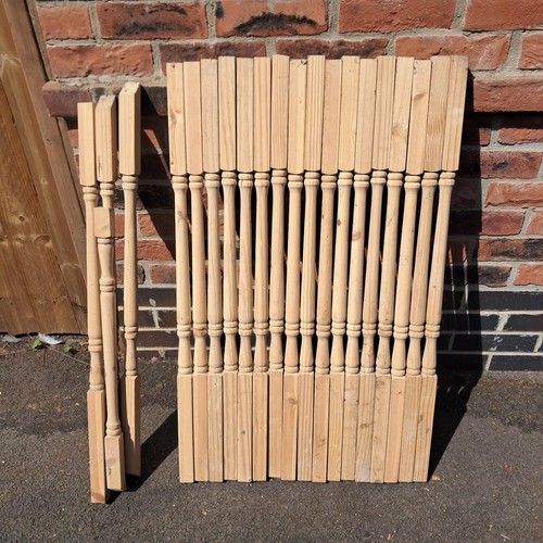 Georgian stair spindles - 17,
