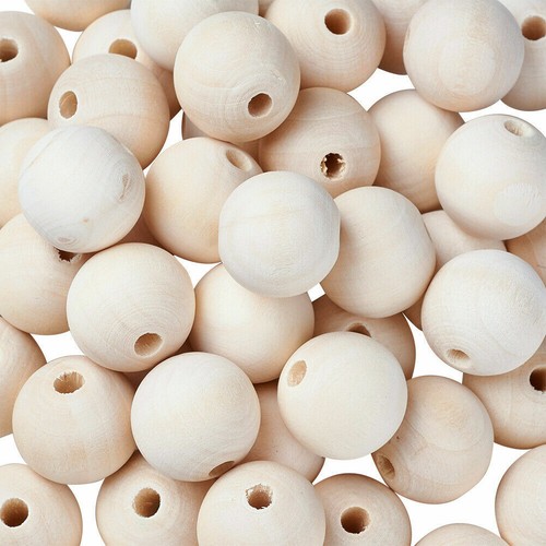 10pcs natural round wooden - 10pcs,