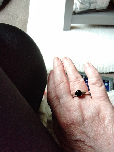 Sterling silver black spinel - black,
