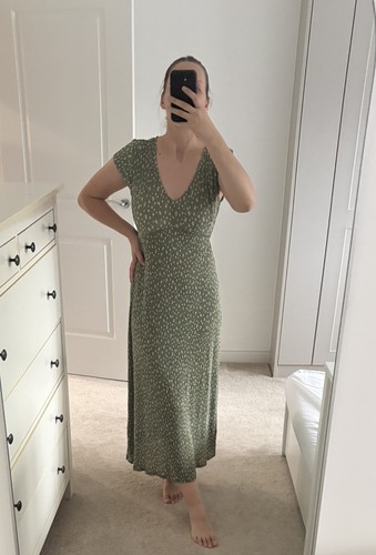 Mango green floral - floral, maxi