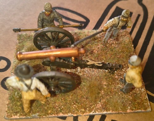 Metal confederate artillery - metal,