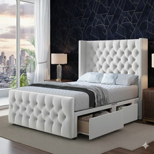 Winged Chesterfield Divan Bed