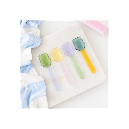 Set pastel glass dessert - of,
