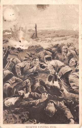 Military war postcard - war,